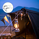 ステンレス鋼キャンプ ランタン フック ハンガー  PVC カバー チップ テント ライト ハンガー  キャンプハイキング用屋外ランプハンガー滑り止め  ブラック  256x55x97mm AJEW-WH0332-45-5