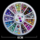 12色アクリルスパイアラインストーン  DIYジュエリー＆ネイルアートデコレーション  ミックスカラー  6cm MRMJ-L003-03-2