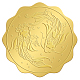 Adesivi autoadesivi in lamina d'oro in rilievo DIY-WH0211-146-1