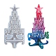 DIY 3d рождественская елка со звездным украшением силиконовые Молды DIY-G056-B01-1