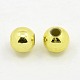 Perles rondes acryliques de placage en plastique PACR-L003-6mm-G-2