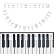 Guías de notas de teclado de piano extraíbles de silicona DIY-WH0292-82B-1
