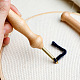 Natural Beech Wood Handle Embroidery Pens TOOL-GF0001-40-5