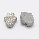 Hamsa Hand Druzy Crystal Beads G-F535-46A-3