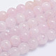 Chapelets de perles en morganite naturelle G-L478-08-12mm-1