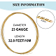 Benecreat alambre de cobre puro dorado calibre 32 de 23 pie CWIR-BC0002-17-2