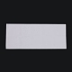 ネックレスディスプレイカード用プラスチックネックレスチェーン粘着ポーチ  粘着性のネックレスチェーンポケットクリアネックレス封筒ネックレスカードポーチ緩いチェーンジュエリー用品を保持する  ホワイト  5x5x0.04cm AJEW-P088-02-2
