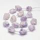 Electroplated Natural Amethyst Bead Strands G-G937-L-02-2