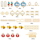Sunnyclue Kit de fabrication de boucles d'oreilles pendantes avec des animaux de dessin animé DIY-SC0018-98-2