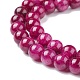 Chapelets de perles rondes en jade de Mashan naturelle G-D263-6mm-XS11-3
