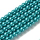 Umweltfreundliche runde Perlenstränge aus gefärbtem Glasperlen HY-A008-6mm-RB073-1