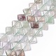 Natural Rhombus Fluorite Beads Strands G-L254-08-1