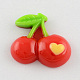 Scrapbook Embellishments Flatback Cute Cherry Plastic Resin Cabochons CRES-Q150-04-1