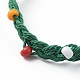 Bracelets de perles tressées en corde de polyester ciré BJEW-JB04792-06-3
