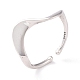 925 кольцо-манжета из стерлингового серебра для девочек и женщин RJEW-C008-06P-3