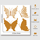 Трафарет бабочки nbeads DIY-WH0405-0010-2