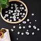 100Pcs 5 Style Transparent Frosted Acrylic Beads FACR-PJ0001-02-7