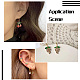 Fashewelry 16 pz 8 stile ottone micro pavé di ciondoli in zirconi cubici dorati ZIRC-FW0001-01-6
