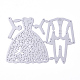Свадебный костюм и платье невесты трафареты для резки штампов из углеродистой стали DIY-E024-08-3