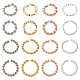 DICOSMETIC 64pcs 2 Sizes 5mm/7mm 4 Colors Twisted Jewelry Connecting Rings Stainless Steel Open Jump Rings Circle Chainmaille Rings for Jewelry Making STAS-DC0003-55-1