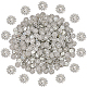 300 Stück Messing-Strass-Cabochons&nbsp;FIND-FH0016-69-1