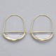Brass Hoop Earrings X-EJEW-T007-04G-02-NF-1