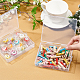 Superfindings 4 paquet de conteneurs de stockage de perles en plastique transparent boîtes avec couvercles 12.8x10.4x2.7cm petit rectangle en plastique organisateur étuis de rangement pour perles bijoux artisanat de bureau CON-WH0074-56-5