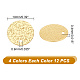 Arricraft 48 pz 4 colori charms in ottone KK-AR0003-37-2