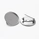 304 Stainless Steel Brooch Cabochon Settings STAS-L253-010A-P-2