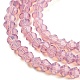 Cuisson des brins de perles de verre transparentes peintes DGLA-F029-J2mm-04-4