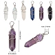Faceted Bullet Gemstone Pointed Pendants G-SC0001-11P-2