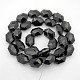 Hexagon Electroplate Pearl Luster Plated Glass Beads Strands EGLA-P008-F09-1