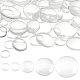 Pandahall elite 100pcs 5 cabochons en verre transparent de style GGLA-PH0001-30-1