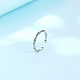 Stainless Steel Finger Open Cuff Ring IS0697-2-2