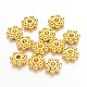 Perles d'espacement de fleurs en alliage doré X-K08JV012-1
