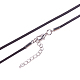 Кожаный шнур ожерелье материалы MAK-PH0002-2.0mm-02-4
