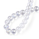 Chapelets de perles en verre transparent électrolytique GLAA-T032-T6mm-AB13-5