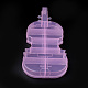 Des conteneurs de stockage de perles violon en plastique CON-Q023-05A-2