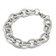 Fashionable 304 Stainless Steel Reticular Grain Cable Chain Bracelets X-STAS-A028-B092P-1