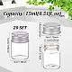 BENECREAT 20 Pack 15ml/0.5oz Tiny Glass Bottles Sample Vials Glass Bottles with Aluminum Screw Top Lids for DIY Jewelry Accessories Wedding Favors Decorations CON-WH0084-41B-2