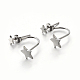 304 Stainless Steel Ear Studs EJEW-P045-14P-1