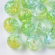 Transparent Crackle Acrylic Beads CACR-N002-06-1
