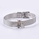 Unisex 304 bracciali cinturino in acciaio inox braccialetti BJEW-L655-028-2