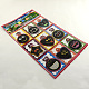 DIY Costume Accessories Flat Round Facial Expression Fabric Scrapbook Clothes Patch Stickers Computerized Embroidery AJEW-Q096-M02-1