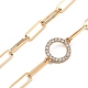 Star & Moon & Cross Brass Lariat Necklaces Sets NJEW-JN03041-19