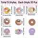 SUNNYCLUE 50Pcs 5 Styles Opaque Resin Imitation Food Cabochons RESI-SC0002-94-2