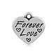 Heart with Word Forever Love 316 Stainless Steel Pendants STAS-I061-145-1