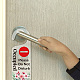 Acrylic Notice Door Hanger Sign AJEW-WH0501-007-4