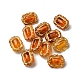 Perles acryliques transparentes imitation ambre MACR-D071-02H-2