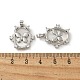 Подвески из латуни с микропаве из циркония KK-R210-10P-3